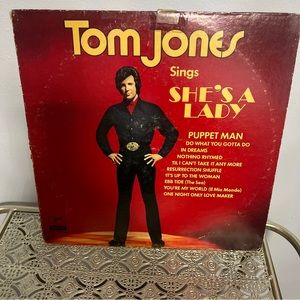 Tom Jones Sings She's A Lady LP 1971 Vinyl Album - Puppet Man, In Dreams